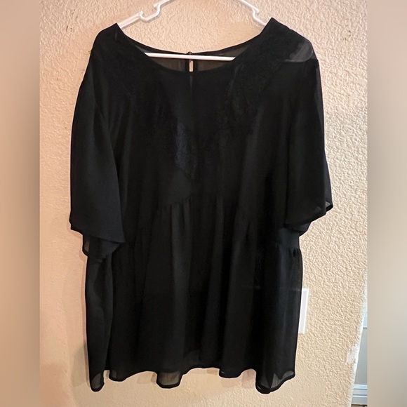 torrid Tops Torrid See Through Black Top Poshmark